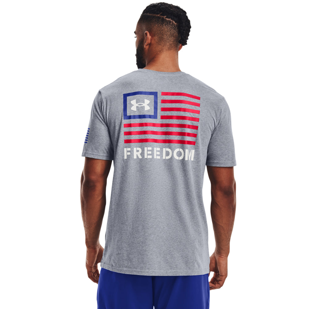 Men's Under Armour Freedom Banner T-Shirt - Moisture-Wicking Athletic Tee for Gym, Running & Casual Wear | Breathable Comfort Fit Workout Shirt
