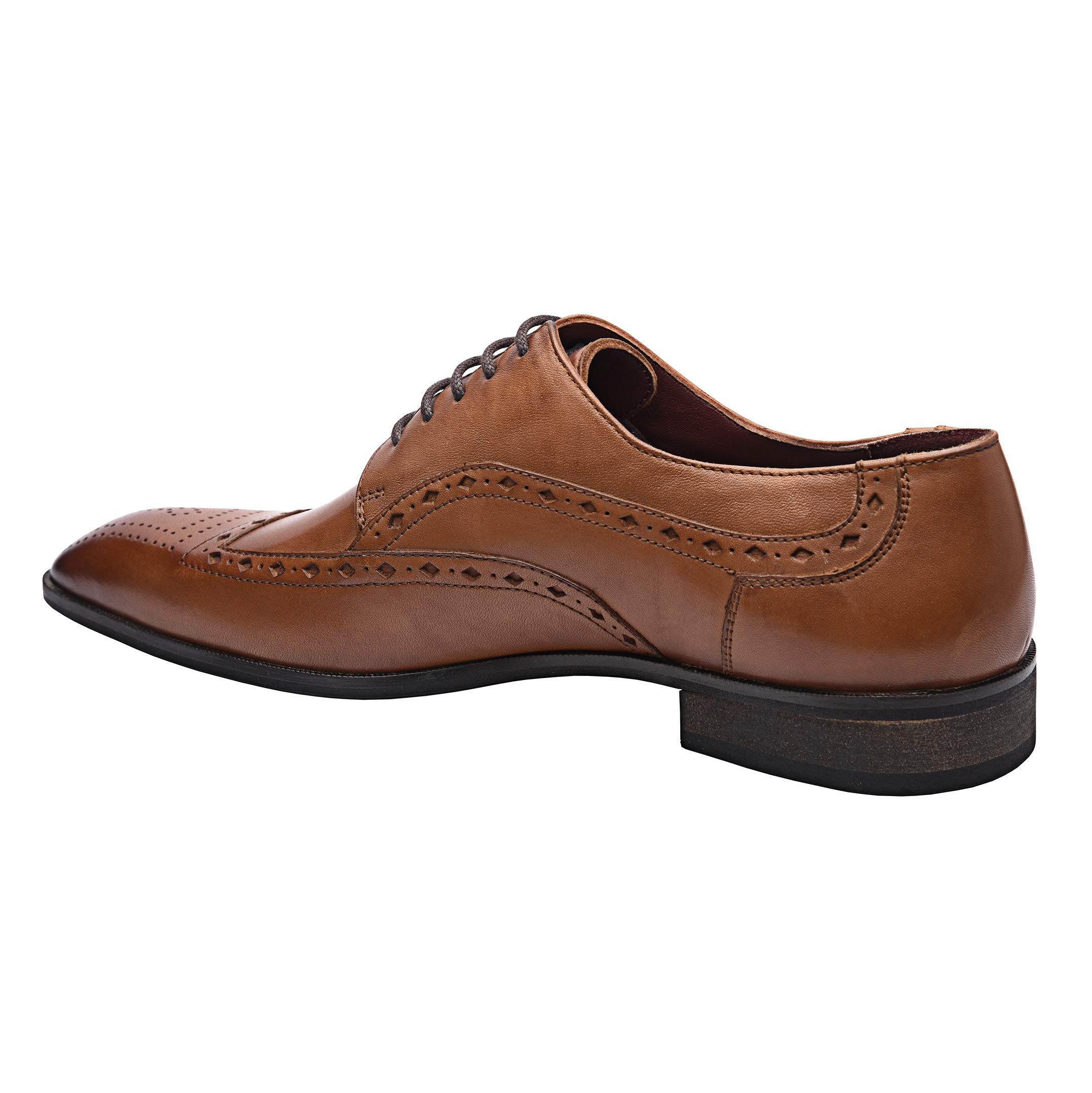 Genuine Leather Dress Shoes for Men | Italian Oxford Formal Shoes | Handcrafted with Leather Sole | Perfect for Weddings, Business & Special Occasions