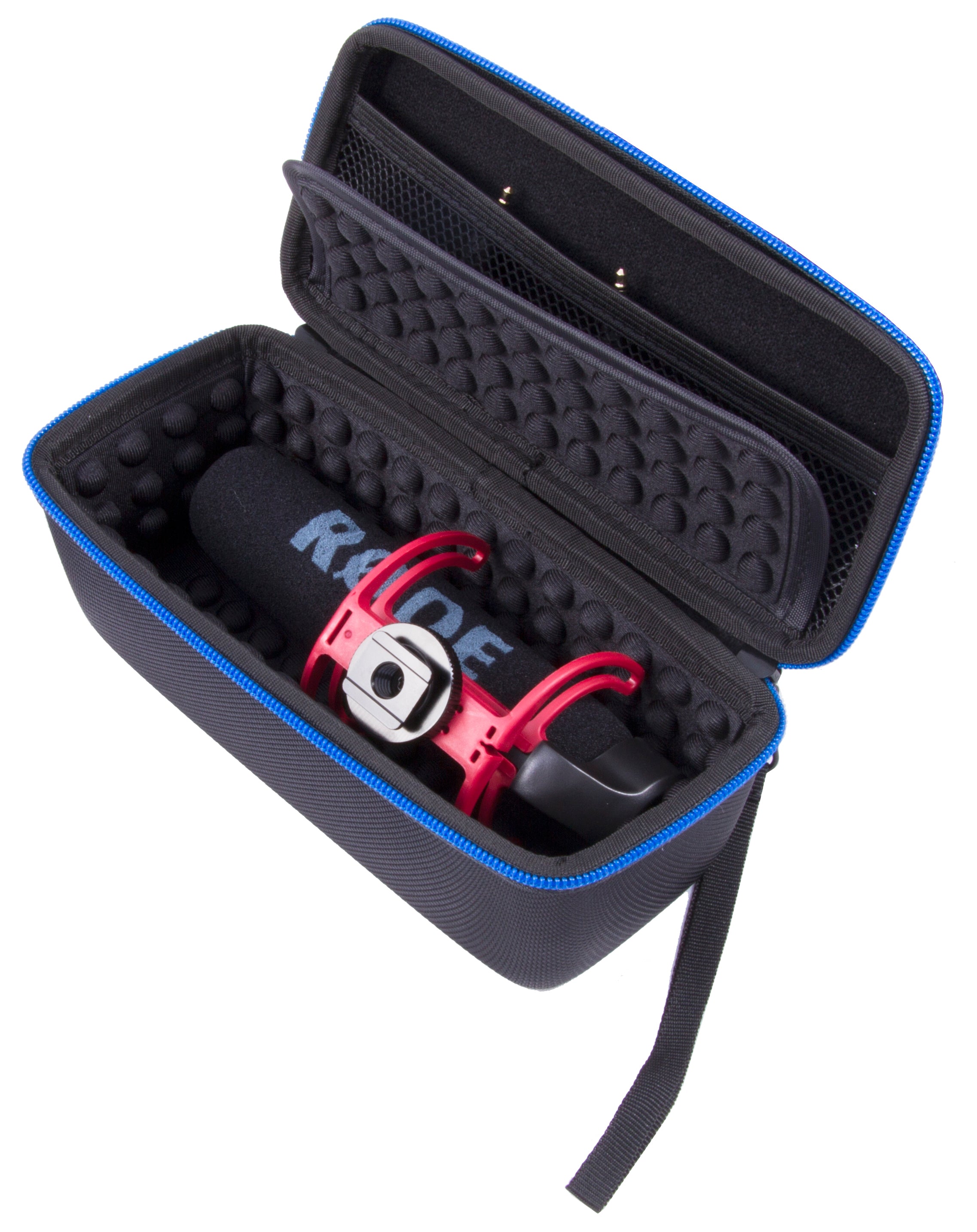 CASEMATIX Travel Case for Rode VMGO VideoMic GO & Camera Microphone - Protective Storage with 3.5mm Patch Cable | Perfect for Vlogging, Travel & Outdoor Recording