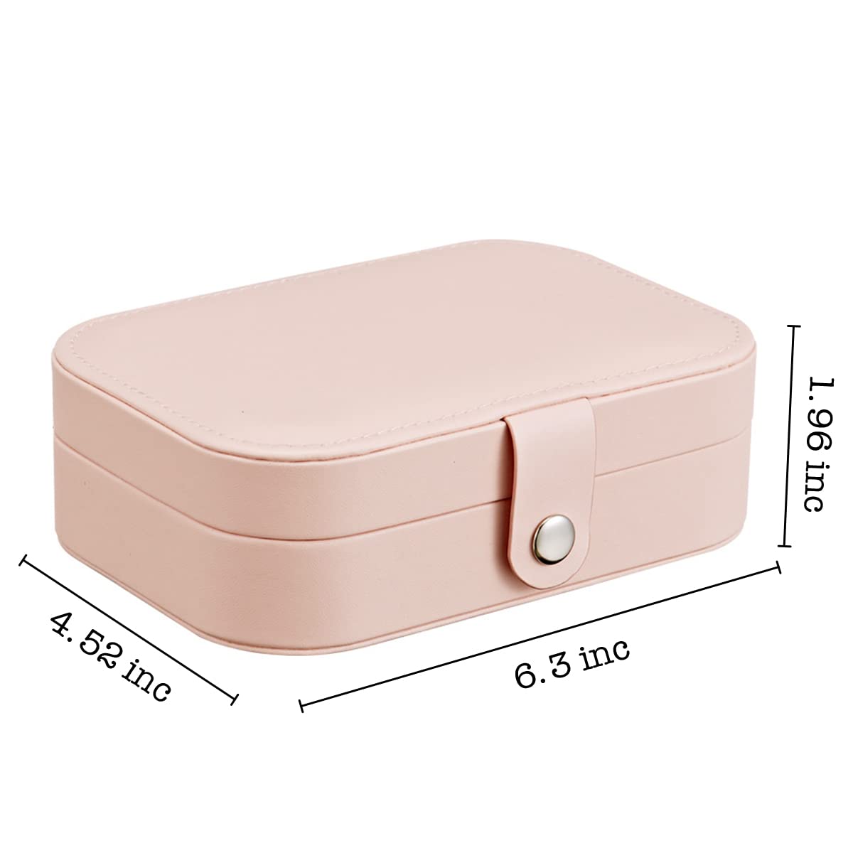 Custom Travel Jewelry Organizer Box with Ring Holder - Stylish Jewelry Storage for Women, Perfect Bridesmaid Gift & On-the-Go Accessory for Travel, Weddings, and Daily Use