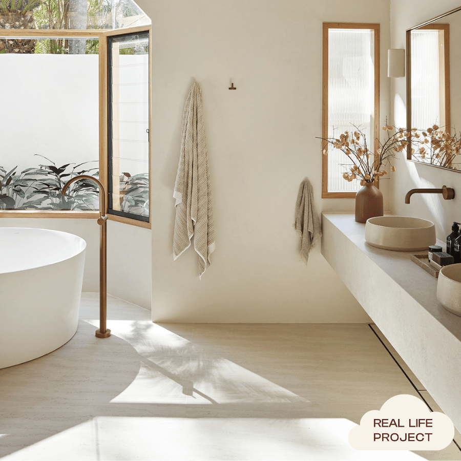 Premium Kirribilli Travertine Look Ivory Matte Porcelain Tile - Natural Stone Effect Floor & Wall Tile for Bathroom, Kitchen, and Living Room