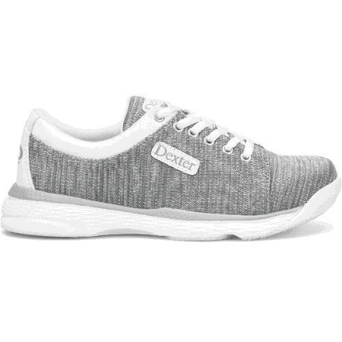 Dexter Women's Ainslee Grey Wide Bowling Shoes - Comfortable & Stylish for League Play & Casual Bowling - Perfect for Bowling Enthusiasts & Beginners