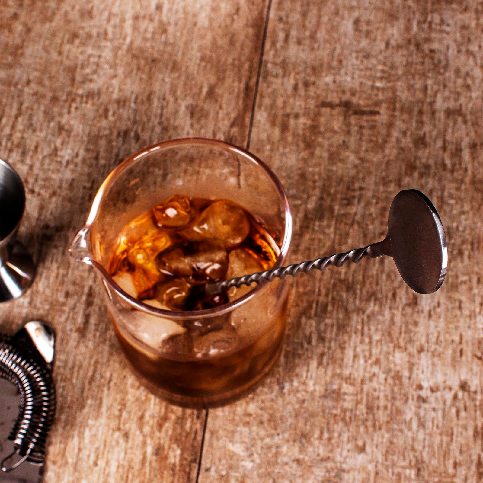 BarConic® Stainless Steel Bar Spoon with Round Rod - Perfect for Mixing Cocktails, Home Bars & Professional Bartending