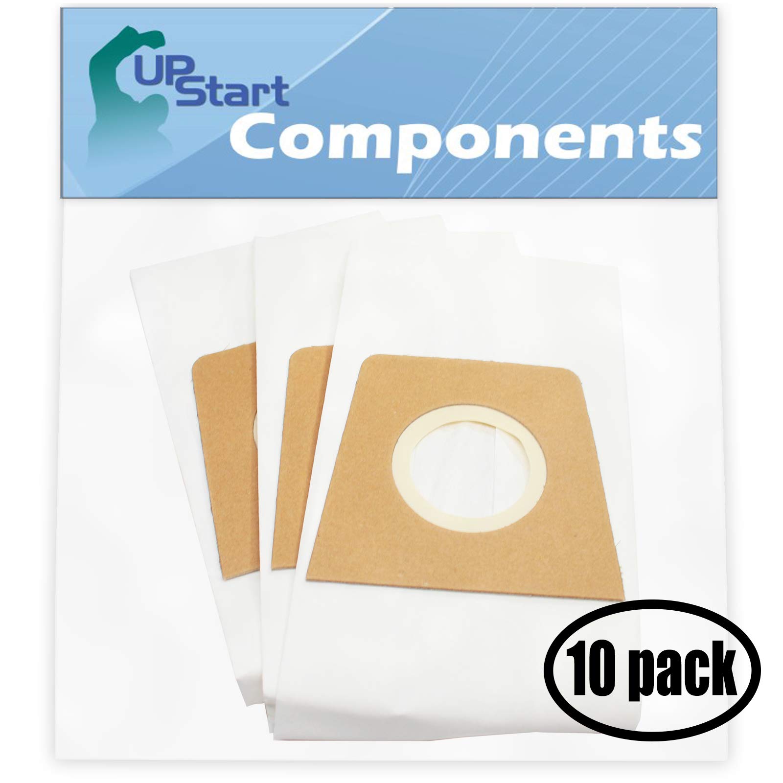 UpStart Battery 30 Replacement Vacuum Bags for Dirt Devil Jaguar M085575 - Compatible with Dirt Devil 3920047001, 3920048001, Type U (10 Pack, 3 Bags per Pack) - Ideal for Home Cleaning, Pet Hair Removal & Allergen Reduction