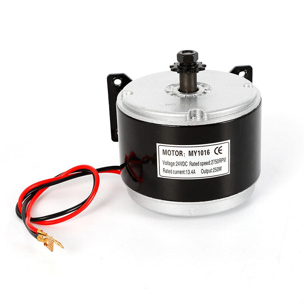 FIKNEE 12V-24V DC Permanent Magnet Brushed Motor Generator Kit - High Power Electric Scooter Motor with Speed Controller for E-Scooters, Wind Turbines, DIY Projects & STEM Education