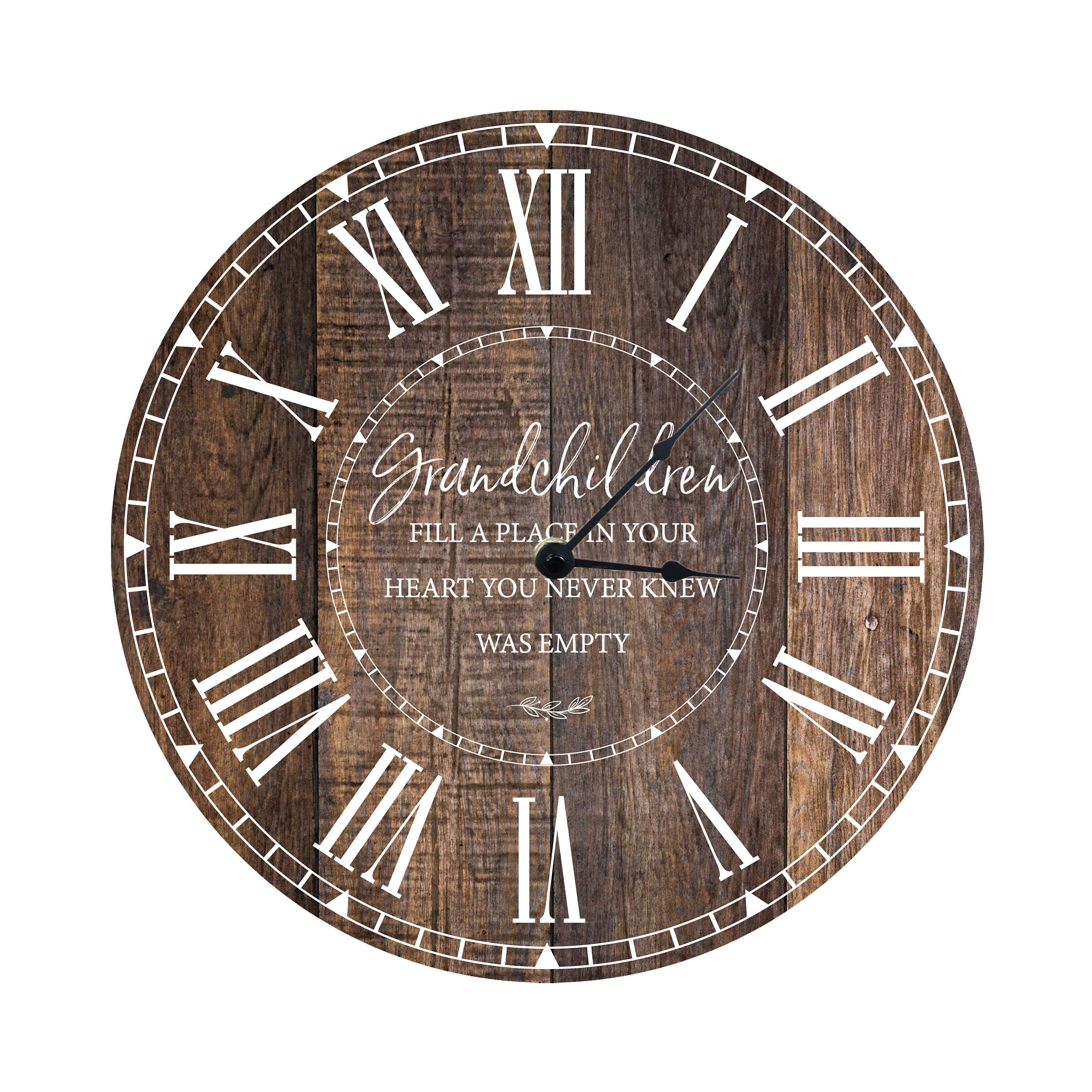 LifeSong Milestones 12-Inch Wooden Anniversary Wall Clock - Elegant Lightwood Hanging Clock for Wedding, Living Room, Dining Room, Bedroom - Perfect Gift for Parents, Grandparents, Couples & Grandchildren - Ideal for Home Decor & Special Occasions
