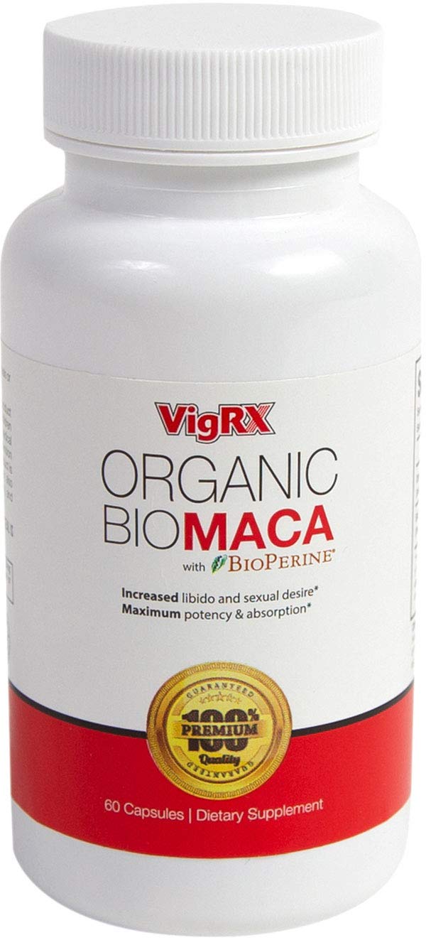 VigRX Organic Bio Maca Supplement for Men - Natural Energy & Vitality Booster - Supports Performance & Stamina - Perfect for Workout, Fitness & Daily Wellness