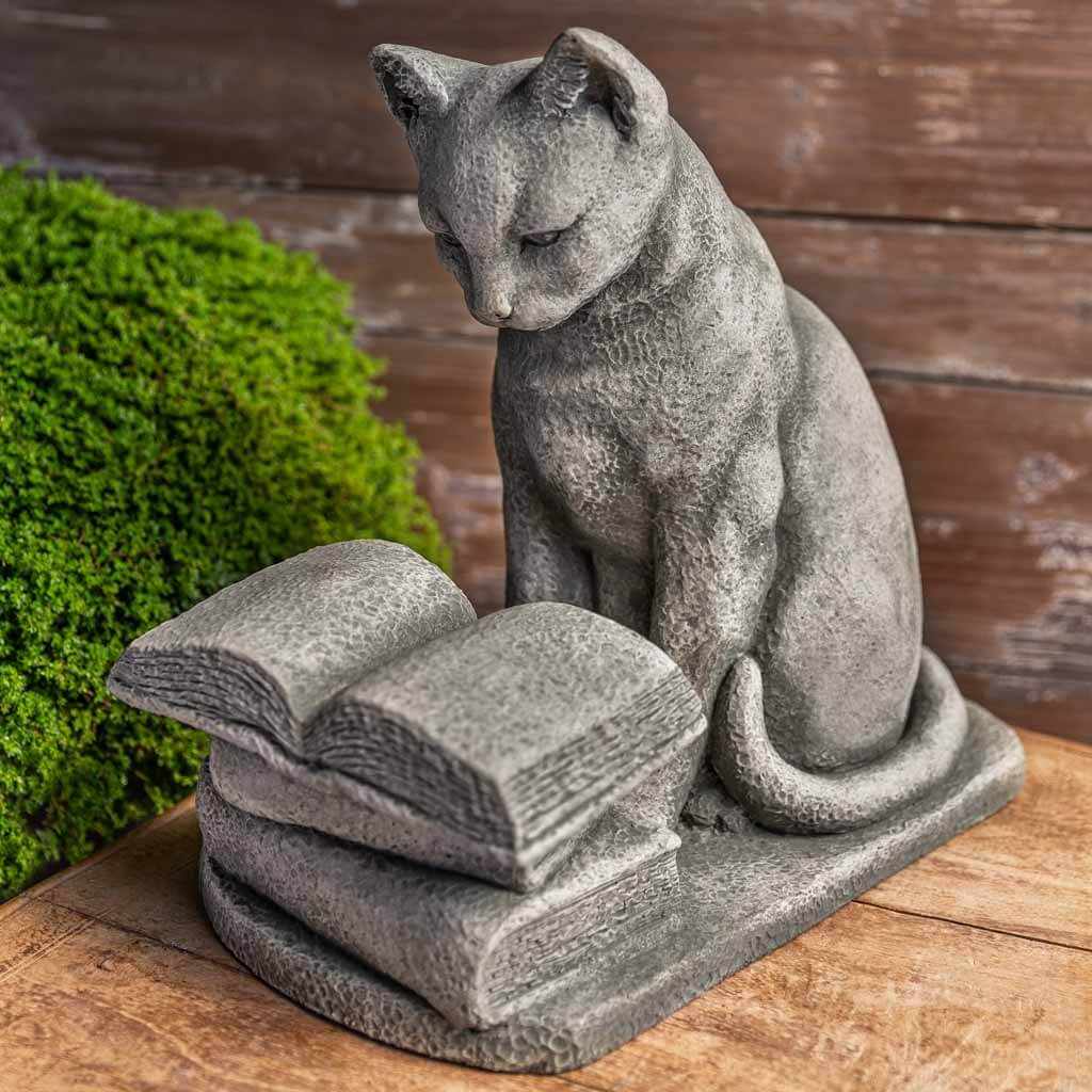 Campania International Hemingway Cat Statue - Elegant Indoor/Outdoor Garden Decor for Cat Lovers & Literary Enthusiasts