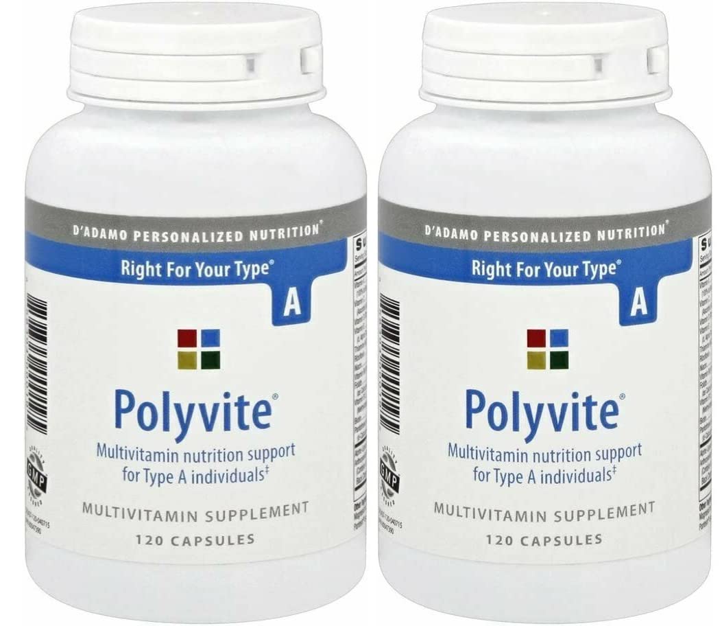 Polyvite Pro Multi-Vitamin (Type A) 120 Capsules - 2 Pack | Premium Daily Supplement for Men & Women | Supports Immune System, Energy & Overall Health | Perfect for Busy Professionals & Active Lifestyles