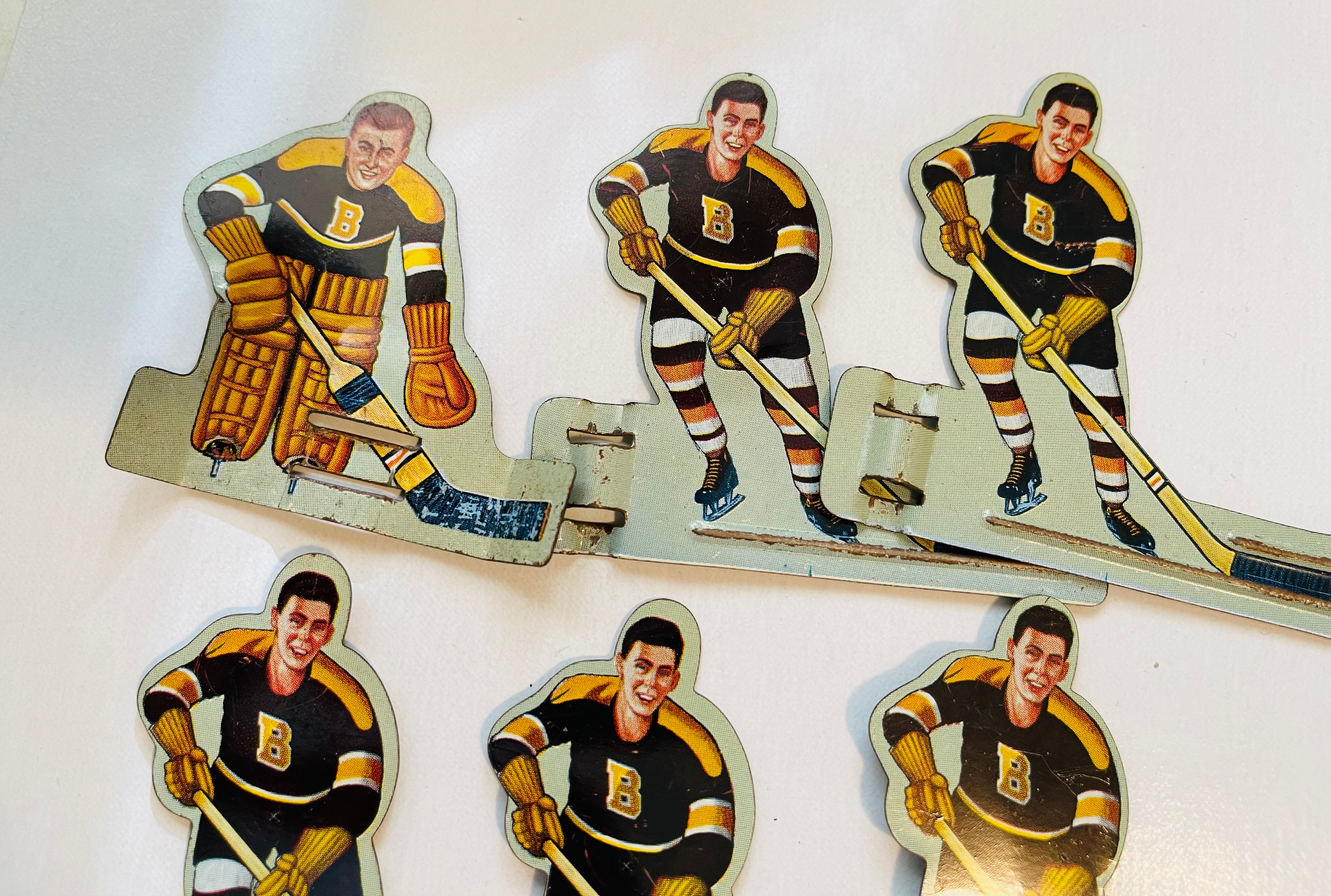 Vintage 1960s Boston Bruins Metal Hockey Player Team Set - Rare Collectible Edition for Hockey Fans & Memorabilia Collectors - Perfect for Display, Gifts & Sports Decor