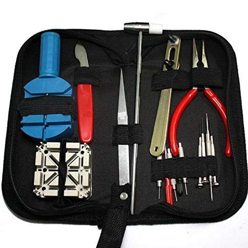 16Pcs Professional Watch Repair Tool Kit - Spring Bar Remover, Case Opener & Link Remover Set for Watch Band Adjustment & Maintenance | Perfect for Watchmakers, Jewelers & DIY Enthusiasts