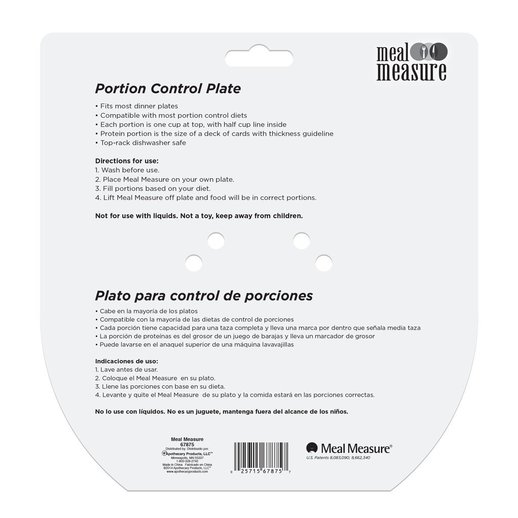 Meal Measure Portion Control Plates - BPA Free Diet Tools for Weight Loss & Healthy Eating | Balanced Meal Prep Containers (Red) | Perfect for Meal Planning, Portion Control & Weight Management