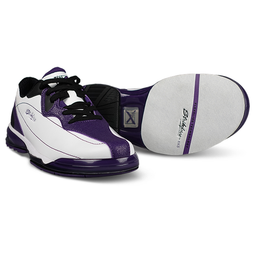 KR Strikeforce Dream White/Purple Right Hand Women's High Performance Bowling Shoes - Perfect for League Play & Tournament Competition