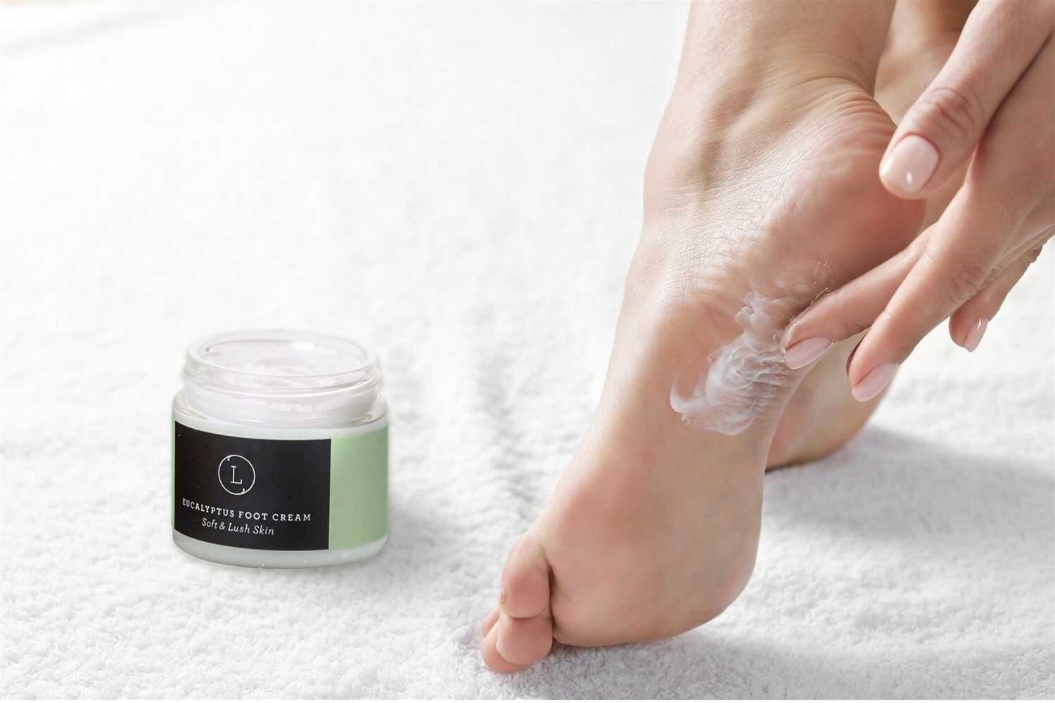 Organic CBD Eucalyptus Shea Butter Foot Cream - THC Free Moisturizing Relief for Dry Cracked Feet - Perfect for Post-Workout Recovery & Relaxing Foot Massage