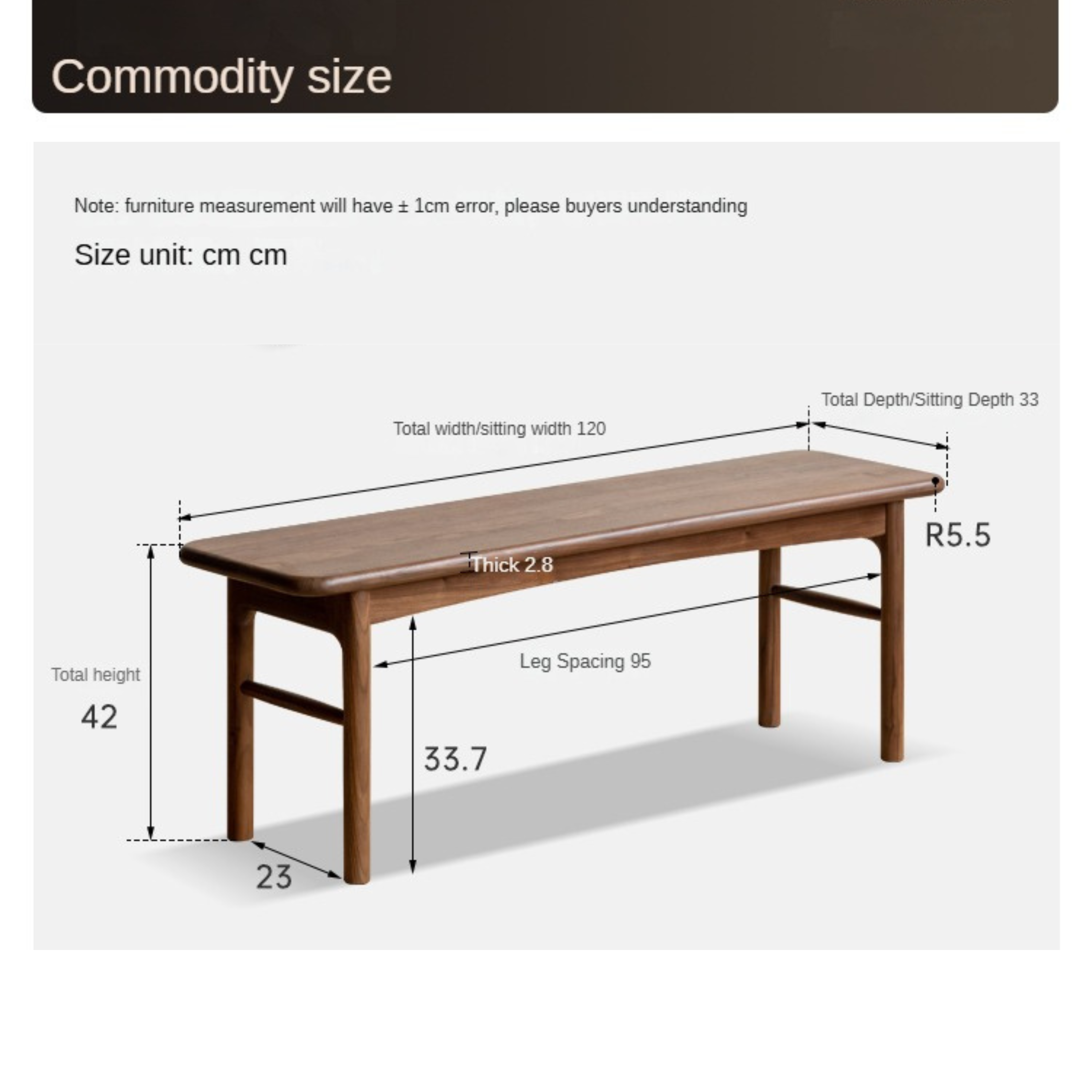 Premium Black Walnut Solid Wood Tea Stool - Handcrafted Rustic Side Table for Living Room, Bedroom, or Garden - Perfect for Tea Ceremonies, Plant Stand, or Decorative Accent