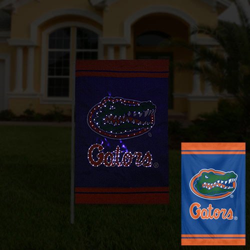 Florida Gators NCAA 18x12.5 Inch Fiber Optic Double-Sided Garden Flag - Navy & Light Blue | Perfect for College Football Tailgates & Gator Fan Yard Decor