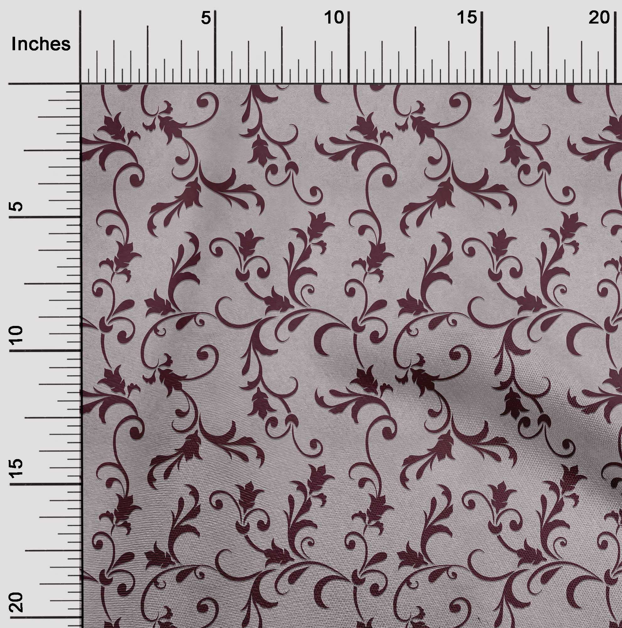 oneOone Viscose Jersey Dusty Pink Asian Baroque Print Fabric by The Yard - 60 Inch Wide Soft Draping Material for Dresses, Blouses & DIY Fashion Projects
