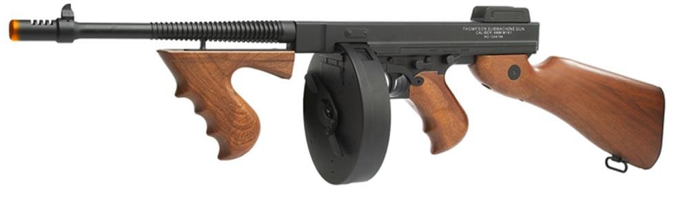 Thompson M1928 Full-Metal Body AEG Airsoft Gun - Realistic Replica for Tactical Training, Military Simulation & Airsoft Battles