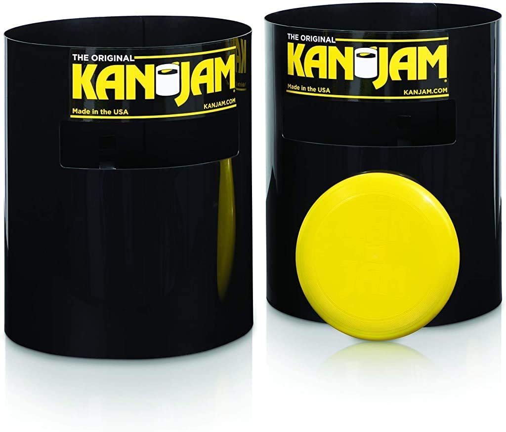 Kan Jam Original Disc Toss Game Set - 5-Piece Outdoor Party Game for 20 Players - American-Made Frisbee Slam & Disc Golf Equipment - Perfect for Backyard BBQs, Beach Parties & Tailgate Events