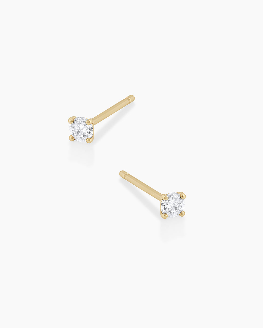 14K White Gold Diamond Solitaire Stud Earrings for Women - Perfect for Weddings, Anniversaries & Everyday Elegance