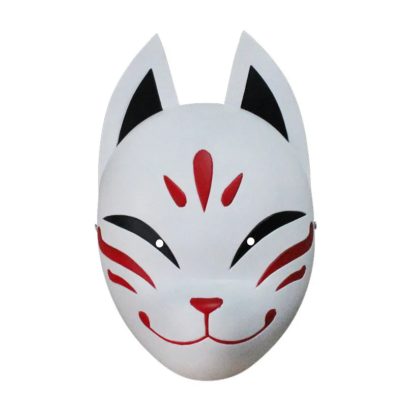 Genshin Impact Hanachirusato Fox Mask Cosplay Accessory - Anime Costume Prop for Halloween, Cosplay Events & Themed Parties