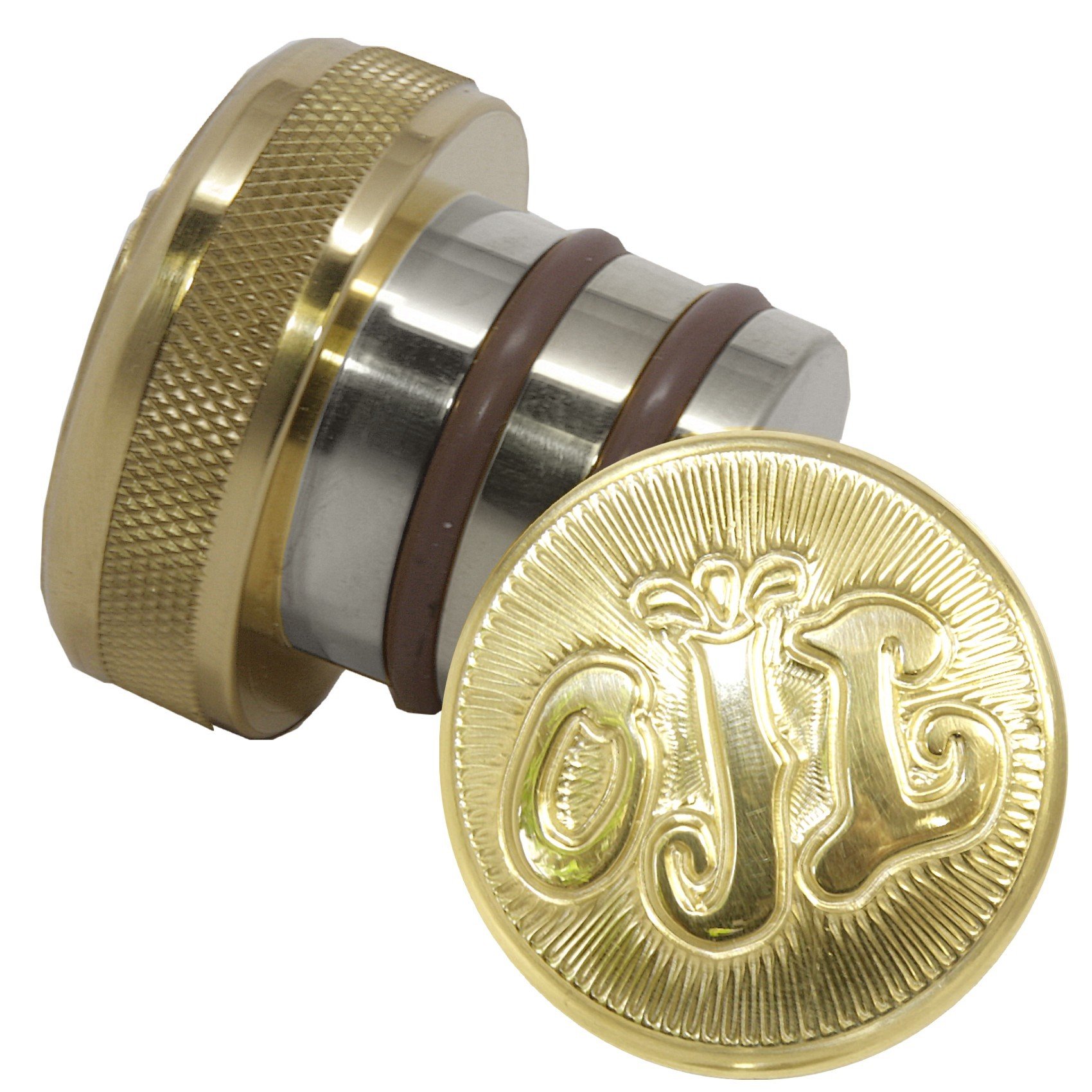 Speed Dealer Brass Oil Cap for 2000-2006 Harley Touring Models - High-Quality Replacement Oil Cap for Harley-Davidson Motorcycles - Perfect for Maintenance & Custom Upgrades