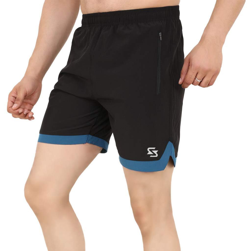Sportinger 5 Inch Men's Quick Dry Running Shorts with Pockets - Lightweight Water Resistant Athletic Gym Shorts for Workout, Jogging & Outdoor Activities