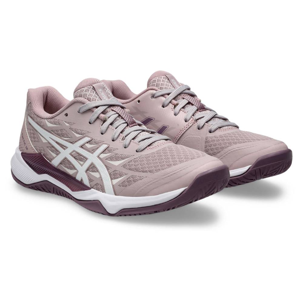 ASICS Gel Tactic 12 Women's Indoor Volleyball Shoes - Lightweight Court Sneakers for Women with Cushioning (Watershed Rose/White) - Perfect for Volleyball, Badminton & Indoor Sports Training