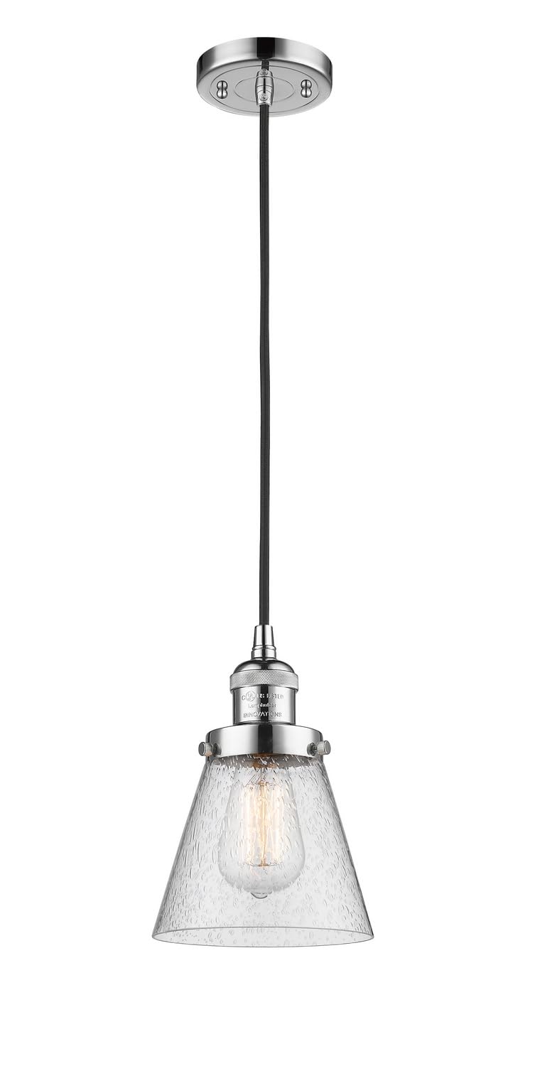 Innovations 201C-PC-G64-LED Mini LED Pendant Light - Polished Chrome Finish - Perfect for Kitchen Island, Dining Room, or Bedroom Lighting