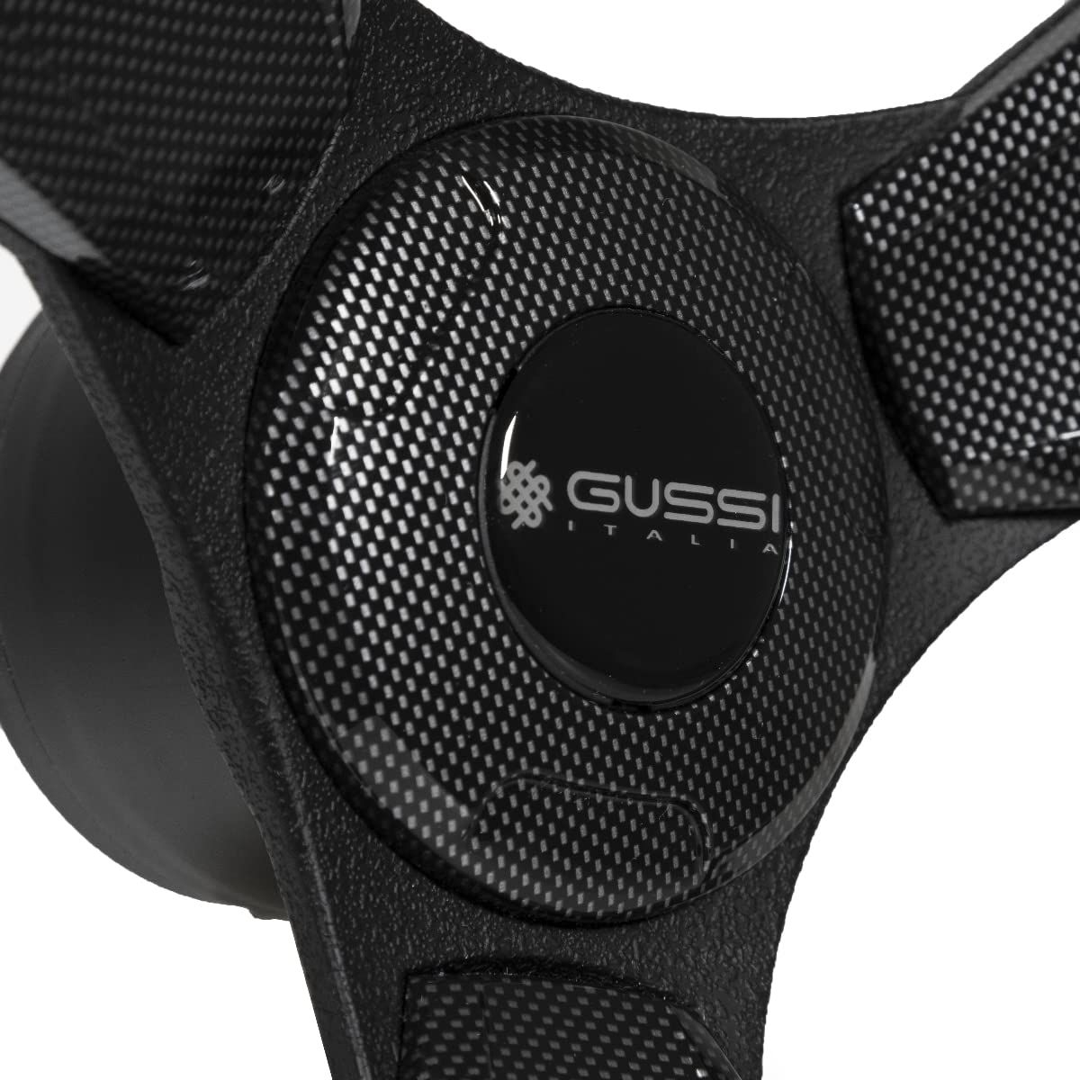 Gussi Italia Model 13 Carbon Fiber Golf Cart Steering Wheel - Compatible with Yamaha G16 to Drive2 Golf Carts | Premium Replacement Part for Enhanced Control & Comfort | Perfect for Golf Courses, Resorts & Private Communities
