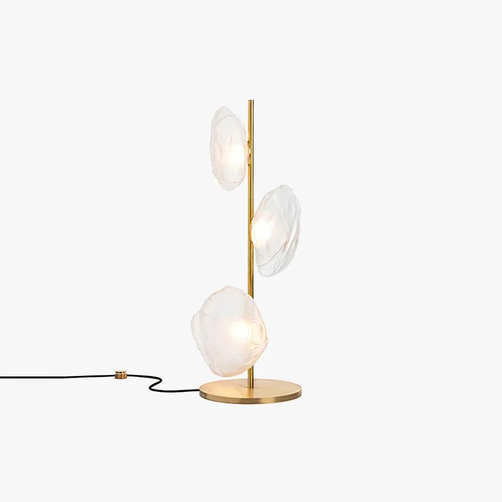 Modern 3-Headed Matte Glass Table Lamp - Stylish & Minimalist Home Office Lighting for Living Room, Bedroom, or Workspace