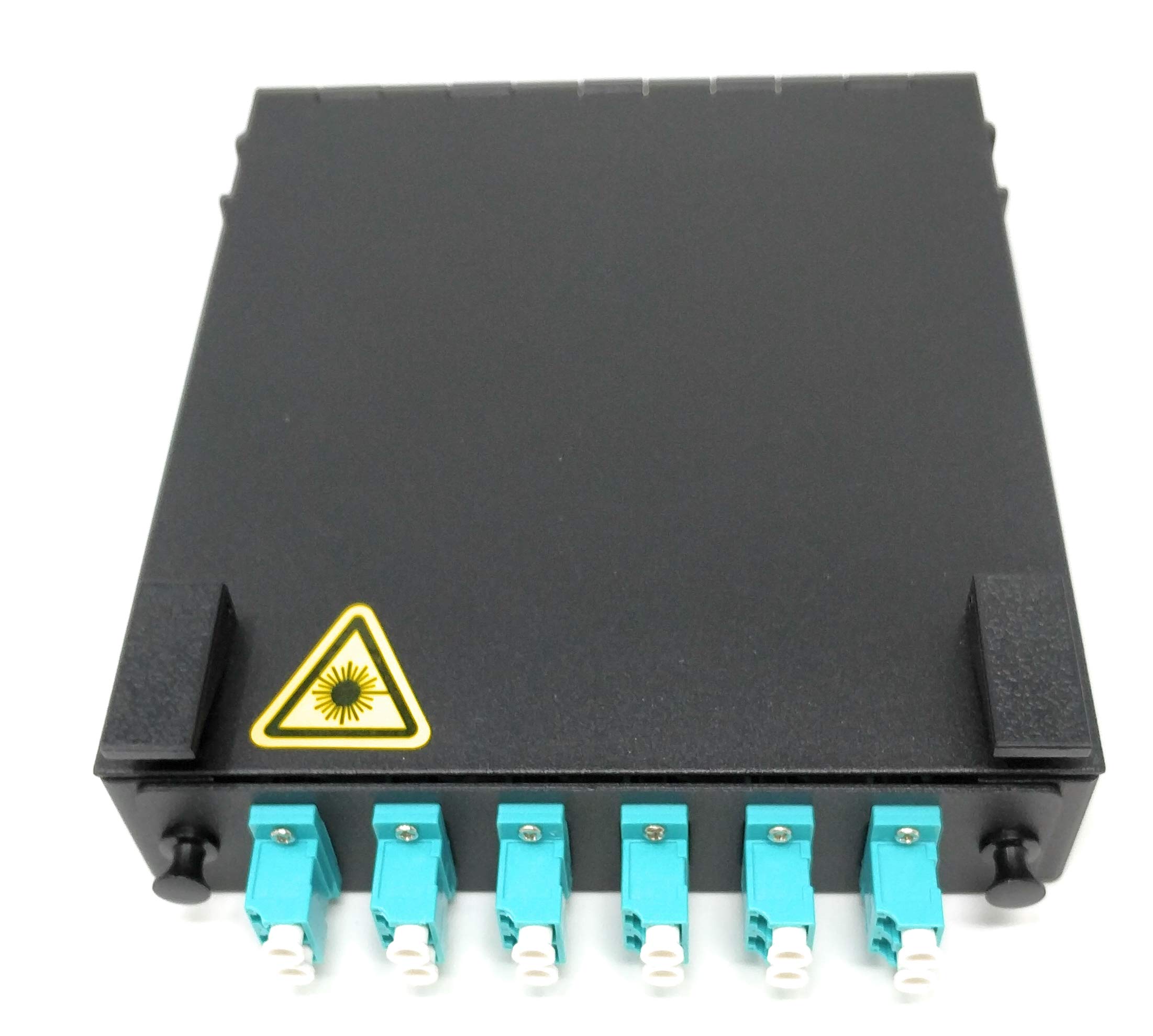 Ultra Spec Cables Wall Mount Fiber Enclosure with Spool - 6 Port LC-UPC OM3 Multimode Duplex LGX Panel | Ideal for Data Centers, Server Rooms & Network Installations