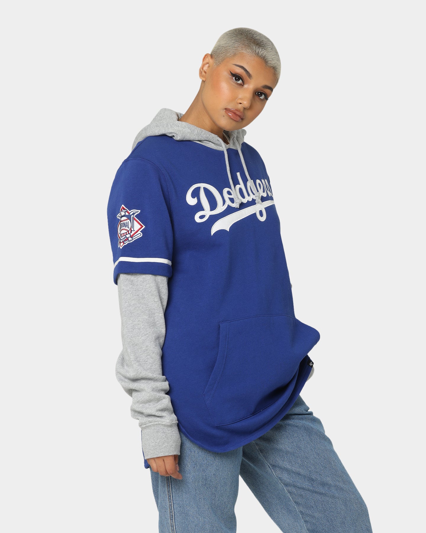 47 Brand Los Angeles Dodgers Shortstop Hoodie - Royal Blue Baseball Fan Hooded Sweatshirt for Men & Women | Game Day, Casual Wear & Outdoor Activities
