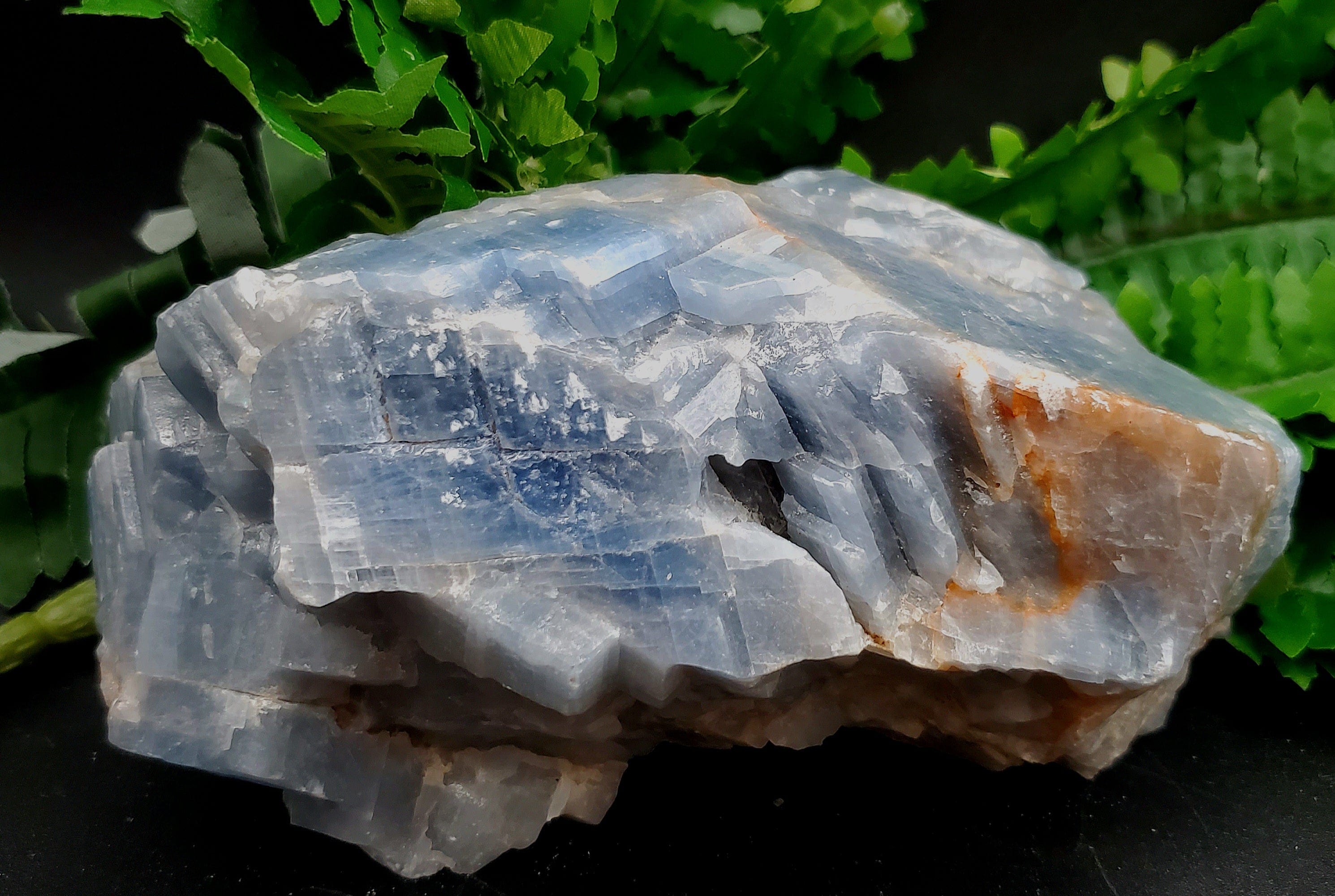 Blue Calcite Crystal - Natural Healing Stone for Meditation, Stress Relief & Home Decor | Perfect for Spiritual Growth & Positive Energy