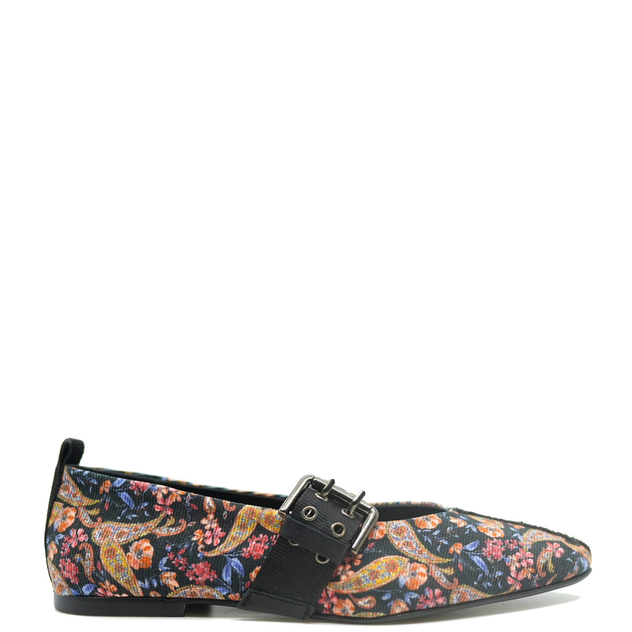 Blublonc Jacquard Pointed Buckle Shoes for Women - Elegant Loafers & Slip-Ons for Office, Party & Casual Wear