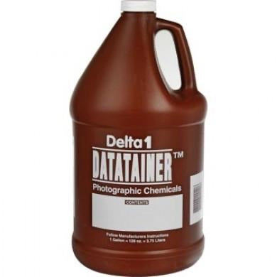 Delta Datatainer 1 Gallon (128 oz) Photographic Chemical Storage Container - Safe & Durable for Darkroom, Film Development & Photo Processing