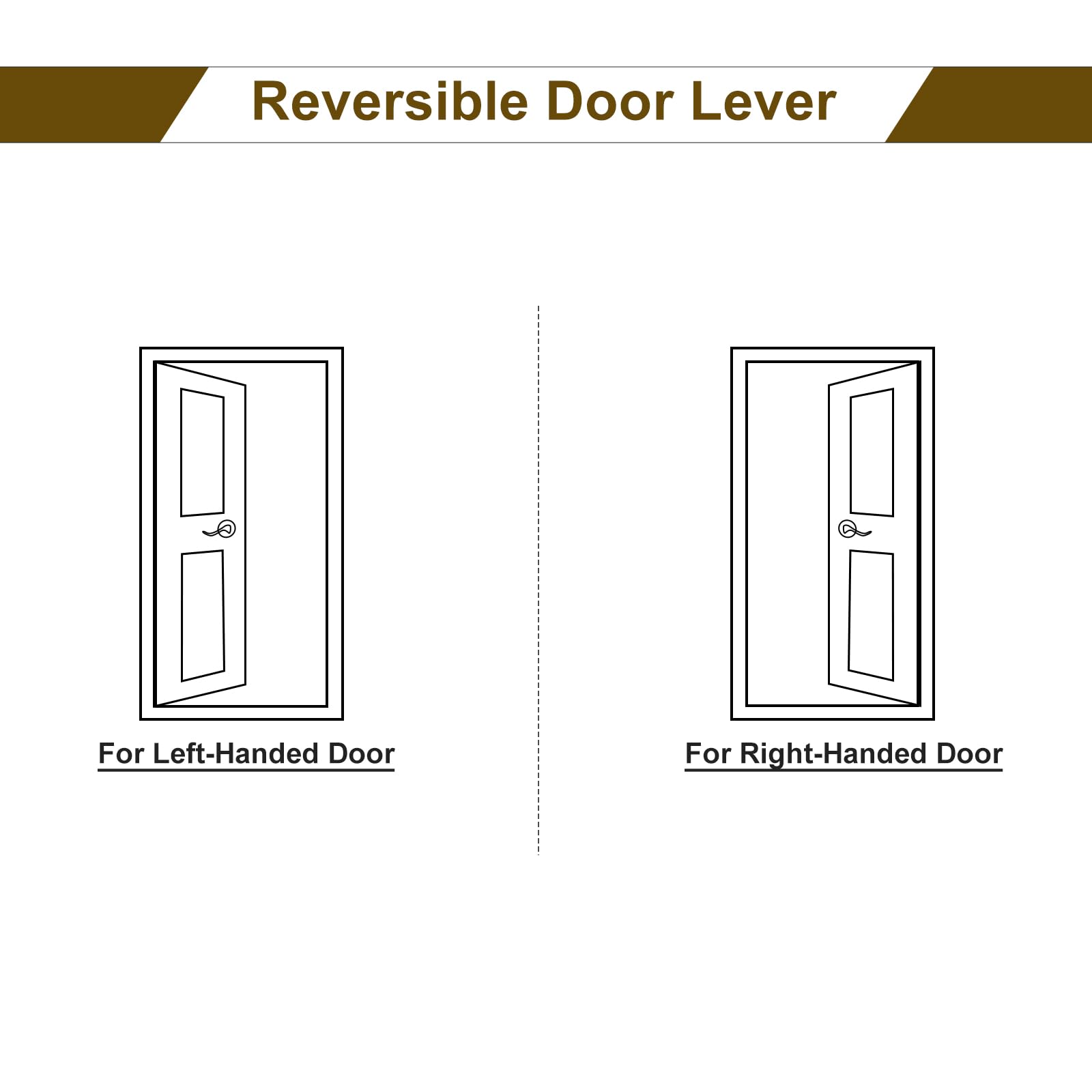 Satin Nickel Door Lever with Lock - Wave Style for Entry & Interior Doors - Secure Keyed Entry