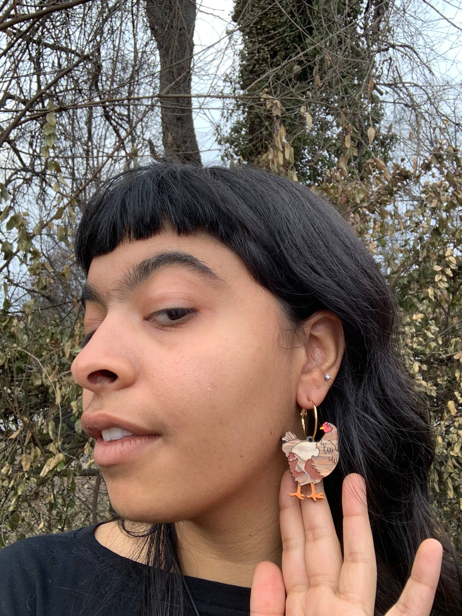 Chicken and Egg Acrylic Statement Earrings - Fun and Unique Handmade Dangle Earrings for Women - Perfect for Easter, Farm Theme Parties, and Quirky Fashion Accessories
