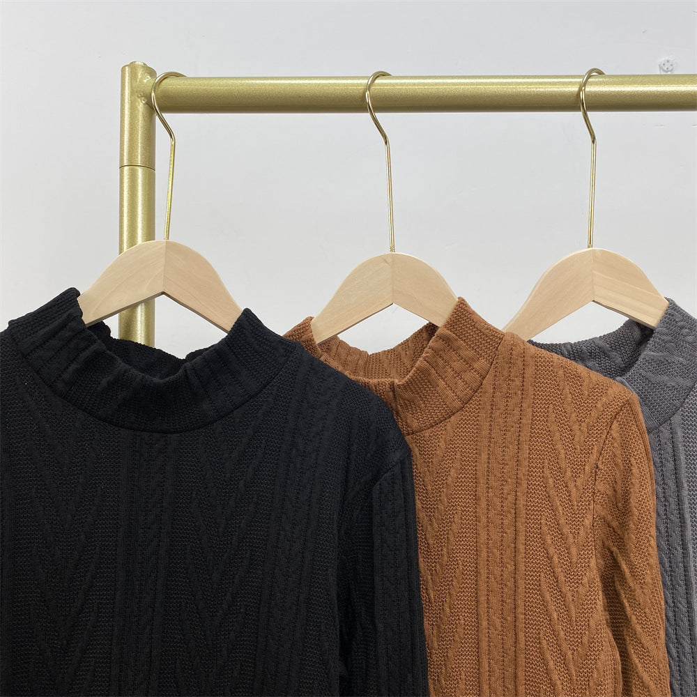 Solid Color Long Sleeve Sweater Dress for Women - Cozy Winter Layering & Casual Office Wear
