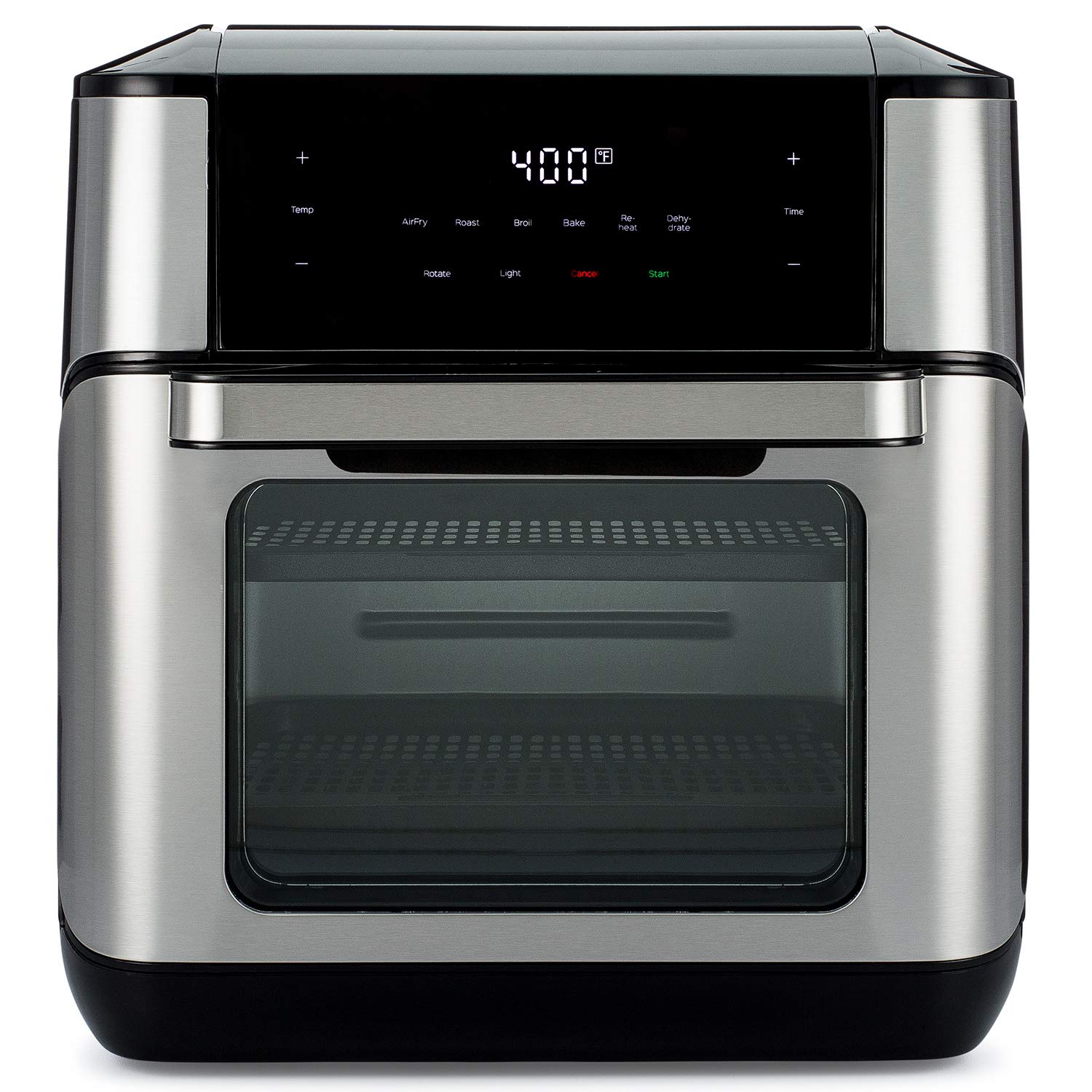 10 QT 7-in-1 Air Fryer Oven Combo with Rotisserie - Stainless Steel Toaster Oven for Baking, Roasting, Broiling & Dehydrating - Perfect for Family Meals, Reheating & Gifts (Mom/Wife) - Fast, Versatile & Space-Saving Kitchen Appliance - Ideal for Home Cooking, Meal Prep & Healthy Eating