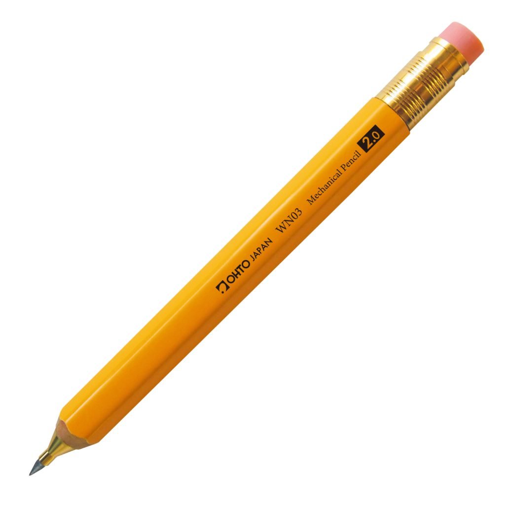 OHTO Wooden Mechanical Pencil - Classic Pencil Design with Smooth Writing for School, Office & Sketching | Premium Wooden Barrel Mechanical Pencil for Students, Artists & Professionals