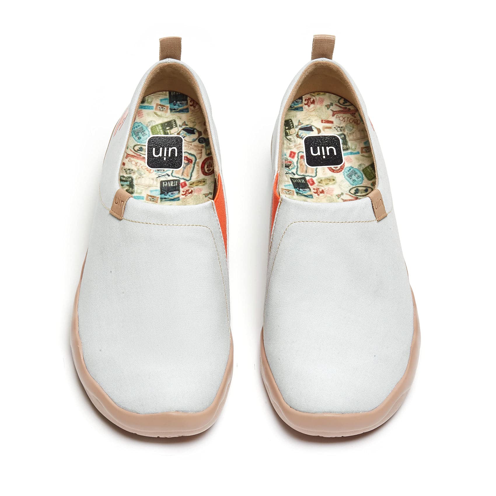 UIN Men's Slip-On Canvas Loafers - Lightweight Comfortable Walking Shoes for Travel & Casual Wear - Breathable Fashion Sneakers for Daily Use, Outdoors & Happy Doggies Playtime