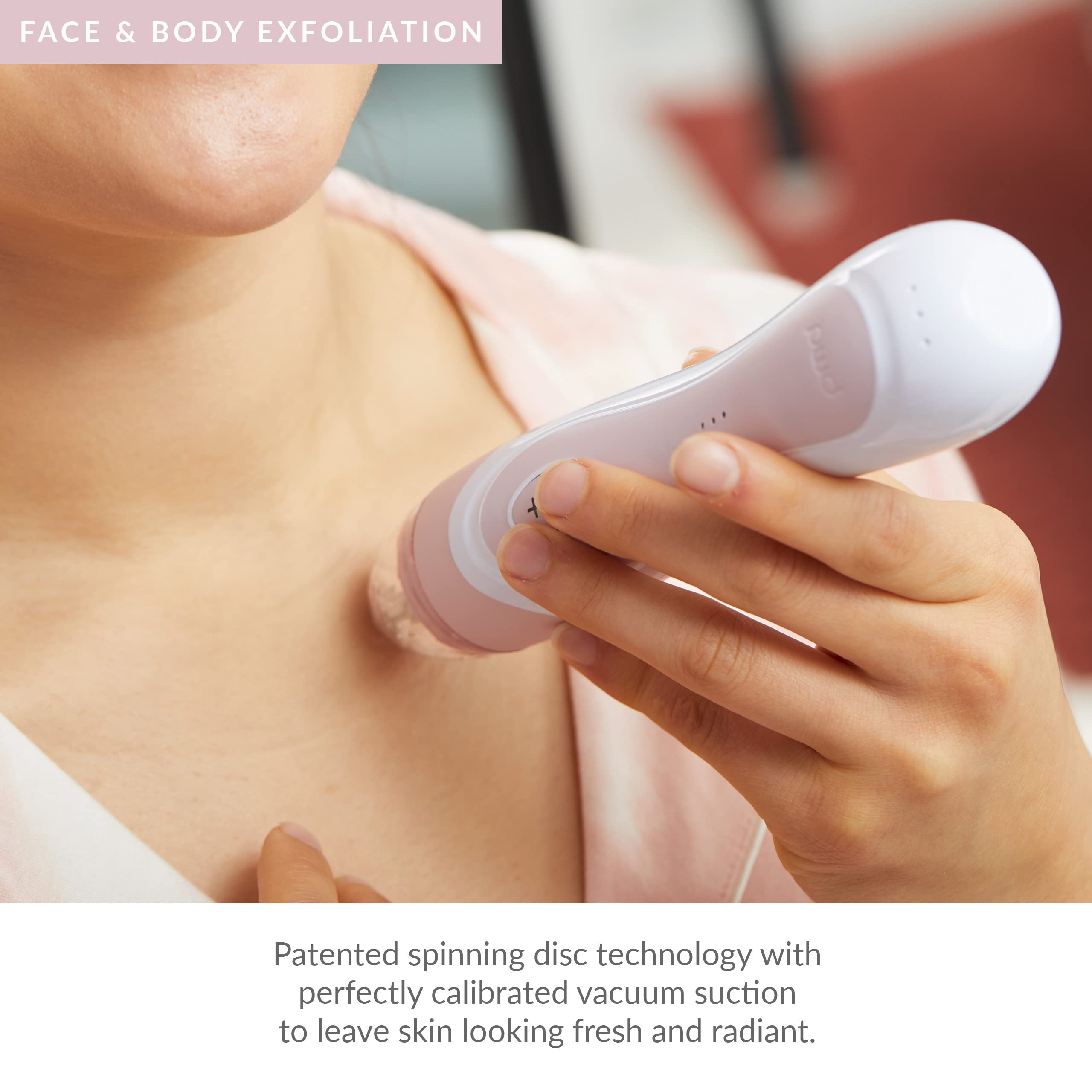 PMD Personal Microderm Elite Pro - At-Home Microdermabrasion Device for Face & Body - Exfoliating Crystals & Vacuum Suction Machine - 3 Speed Settings for Glowing Skin - Perfect for Anti-Aging, Blackhead Removal & Skin Rejuvenation at Home