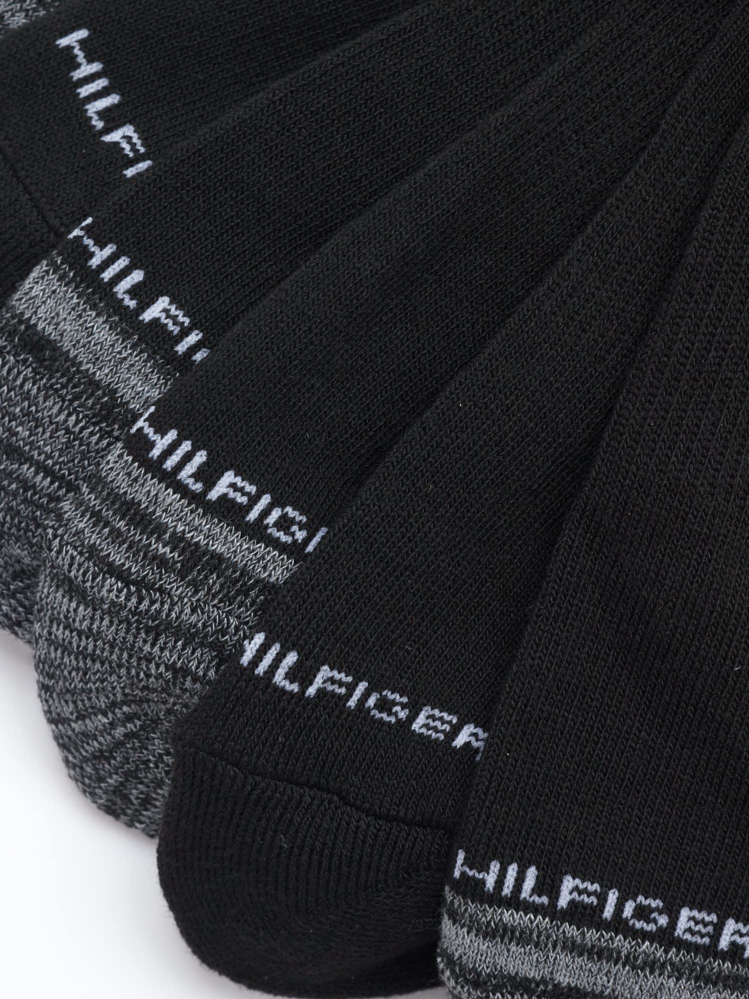Tommy Hilfiger Men's Quarter Socks 12-Pack - Arch Support & Cushion Comfort Ankle Socks for Casual, Work & Sports | Breathable & Durable Cotton Blend