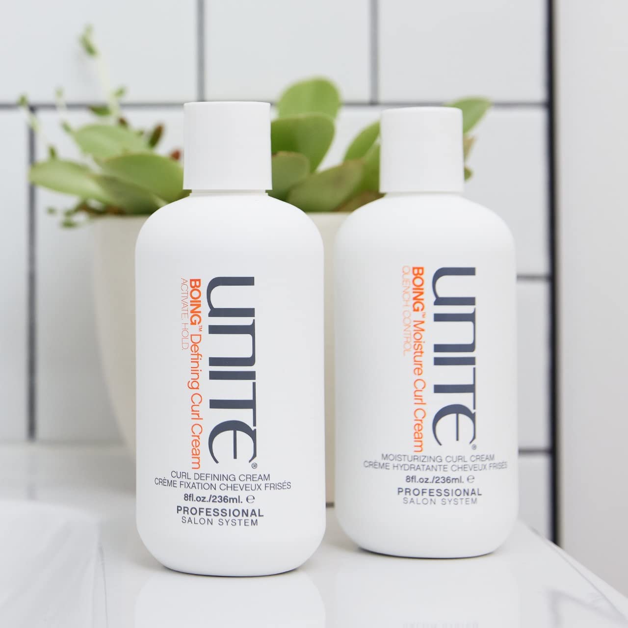 UNITE Hair BOING Moisture Curl Cream - 8 fl. Oz Hydrating Curl Defining Styling Cream for Natural Curly Hair - Perfect for Daily Curl Care & Frizz Control