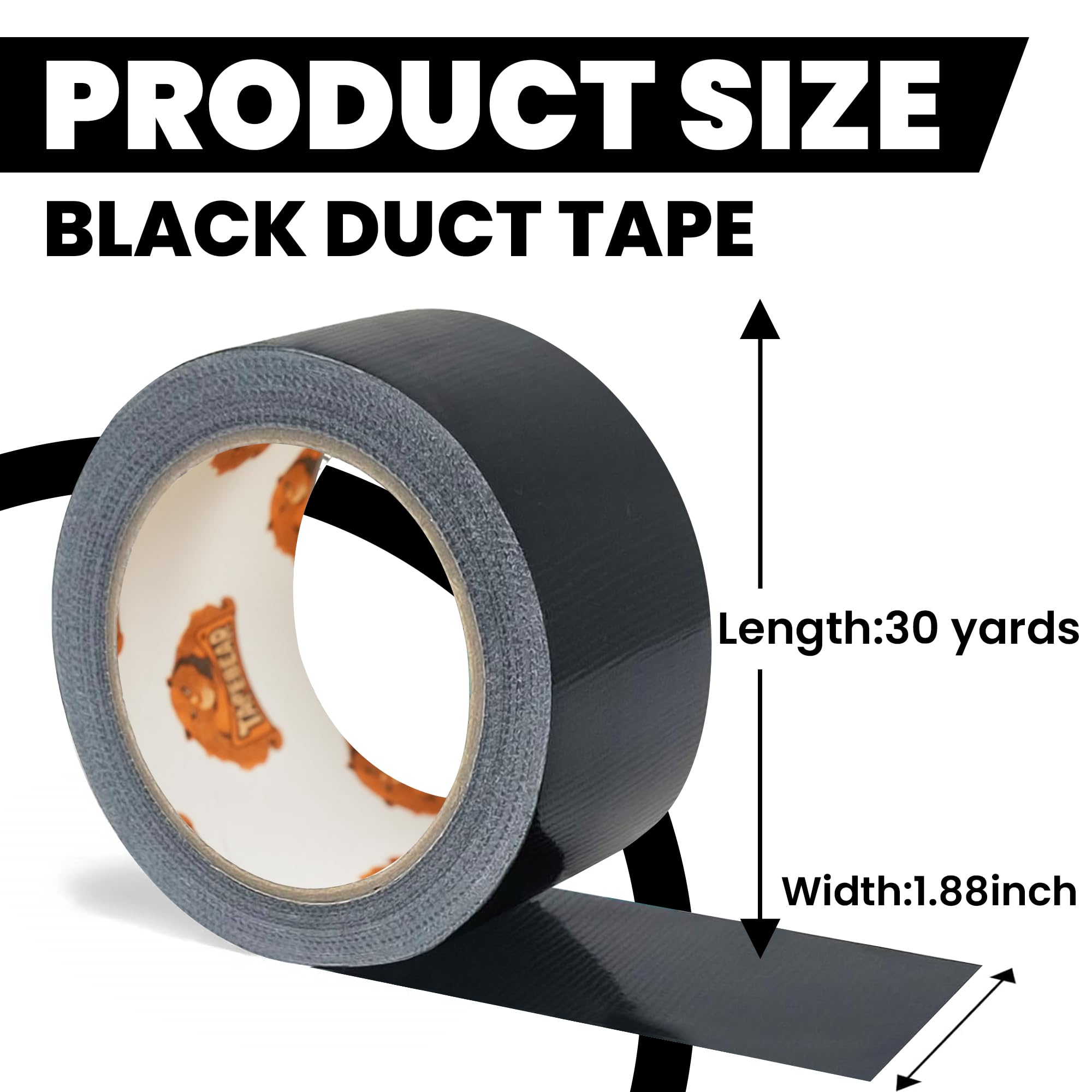 Heavy Duty Black Duct Tape 1.88