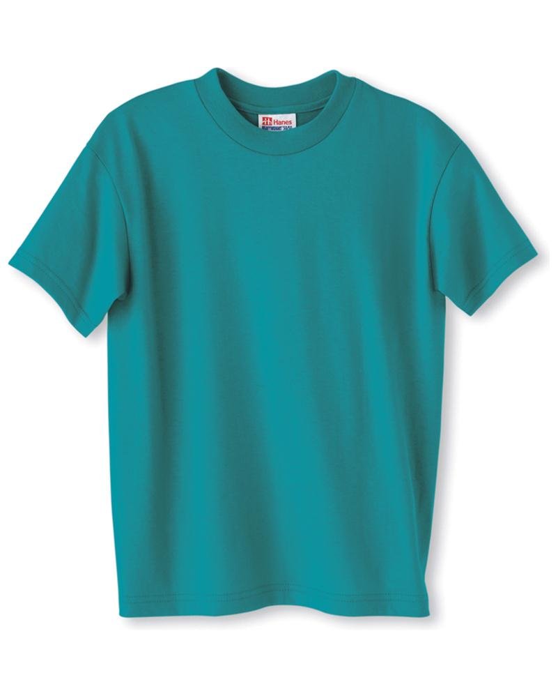 Hanes Kids' ComfortBlend EcoSmart Crewneck T-Shirt - Soft Cotton Blend Short Sleeve Tee for Boys & Girls - Perfect for School, Play & Everyday Wear