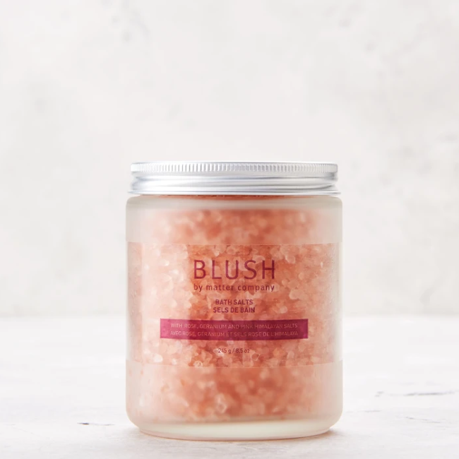 Pure Himalayan Pink Bath Salts by Matter Company - 8.5oz for Relaxation, Detox & Skin Care - Perfect for Spa, Bath Soak & Gift Giving