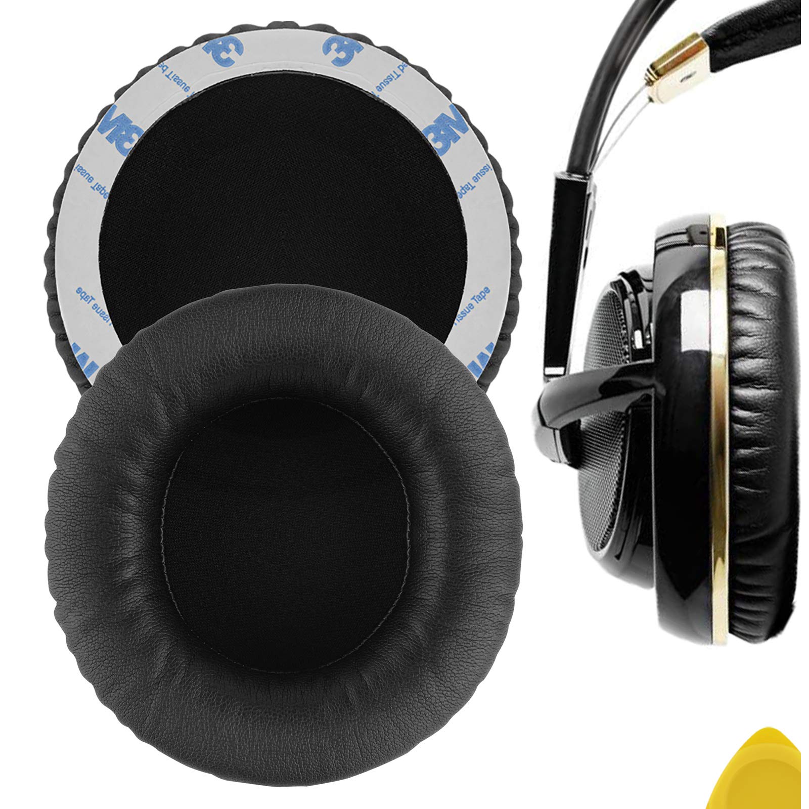 Geekria QuickFit Replacement Ear Pads for SteelSeries Siberia V1 V2 V3 Prism Gaming Headphones - Comfortable Memory Foam Ear Cushions & Headset Earpads (Black) - Perfect for Gaming, Music & Long Wear Sessions