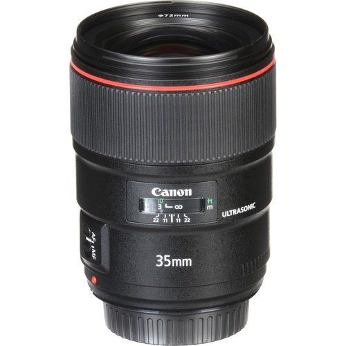 Canon EF 35mm F1.4L II USM Wide Angle Lens for Portrait & Landscape Photography - Perfect for Professional DSLR Cameras, Low Light Shooting & Travel Photography